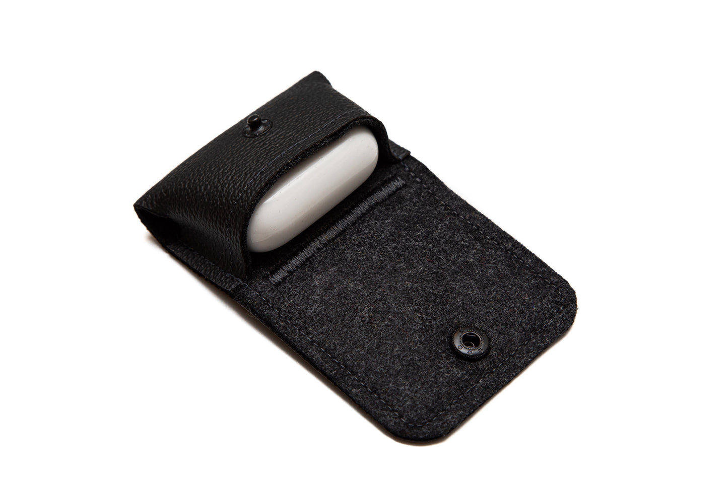 Earbuds Belt Pouch with Snap Closure - Compatible with All Brands