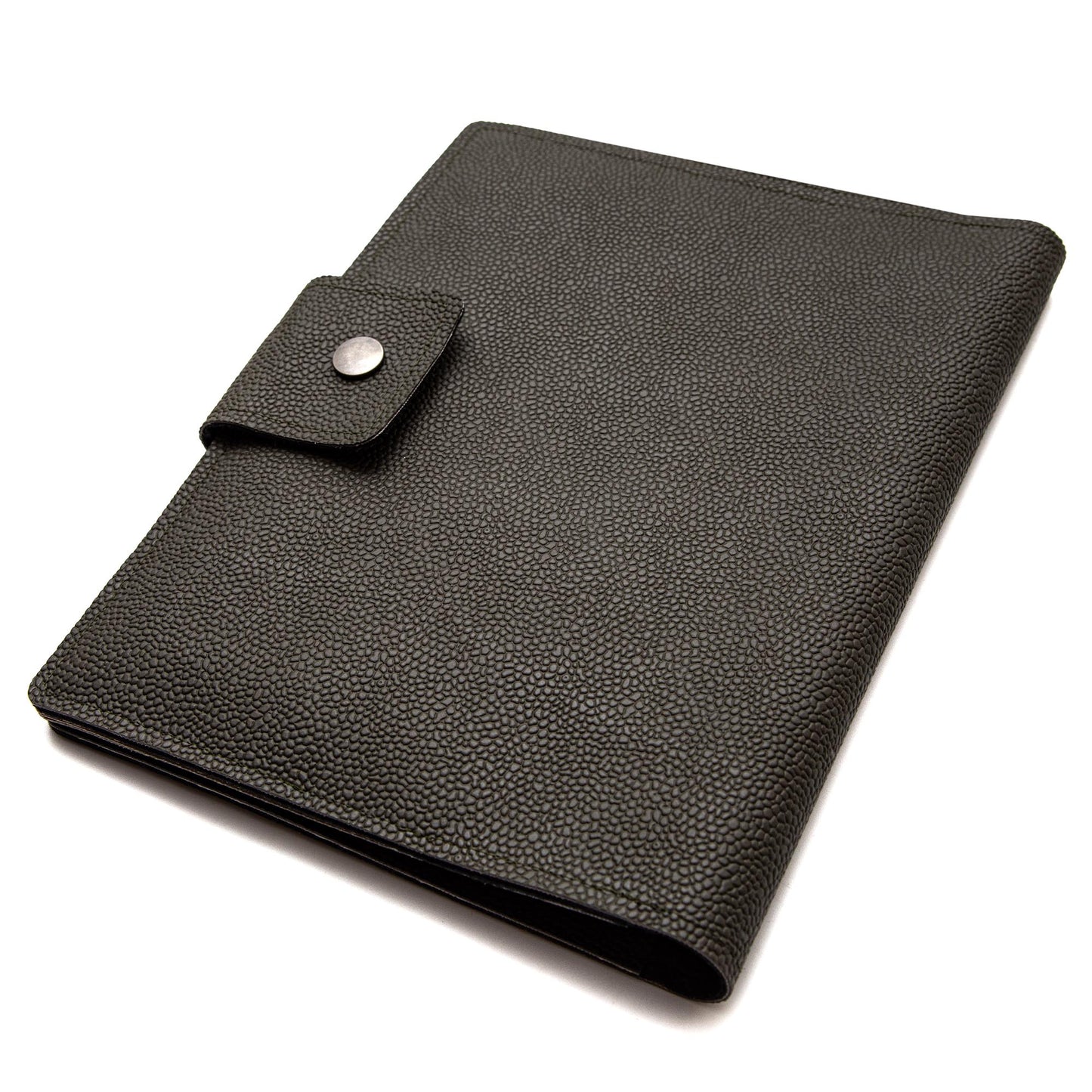Handmade Folio Cover for iPad/Pro/Air - Dark Green Faux Leather