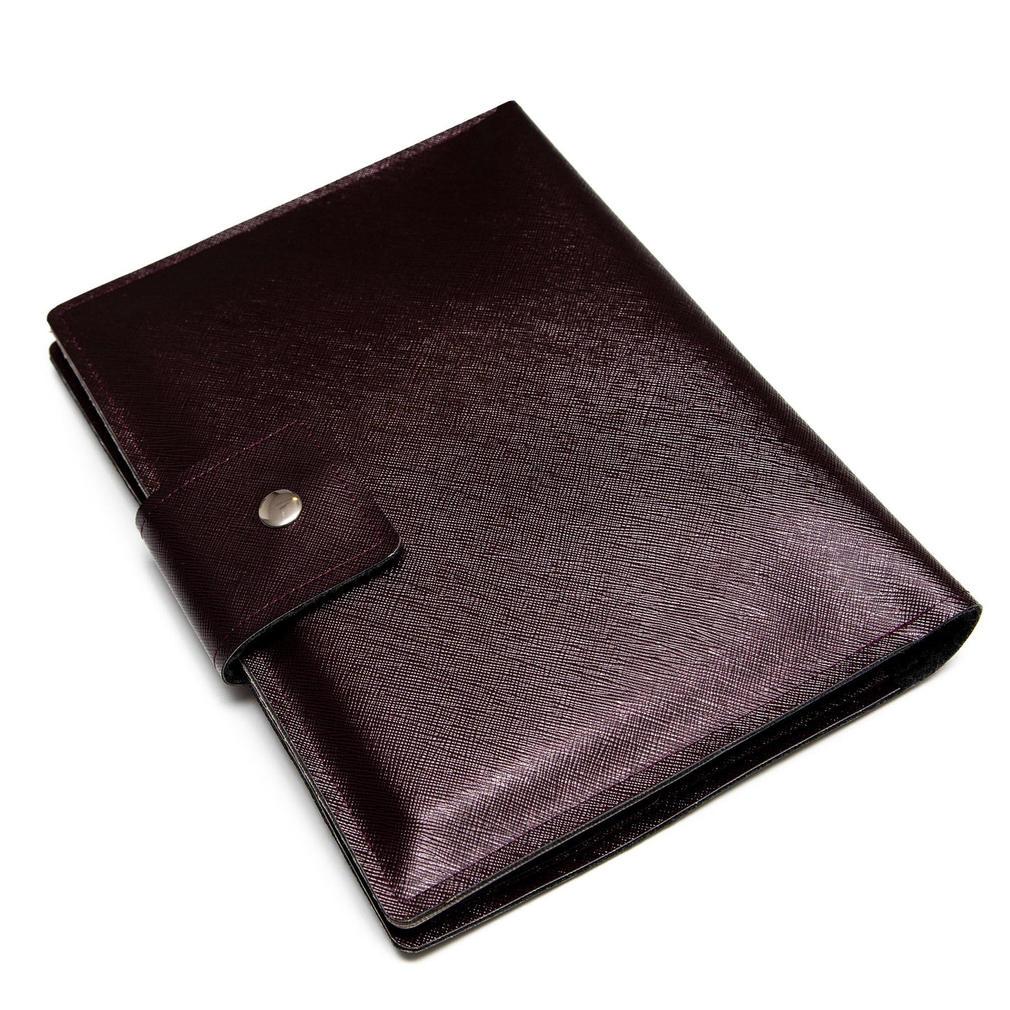 Handmade Folio Cover for iPad/Pro/Air - Egg Plant Faux Leather