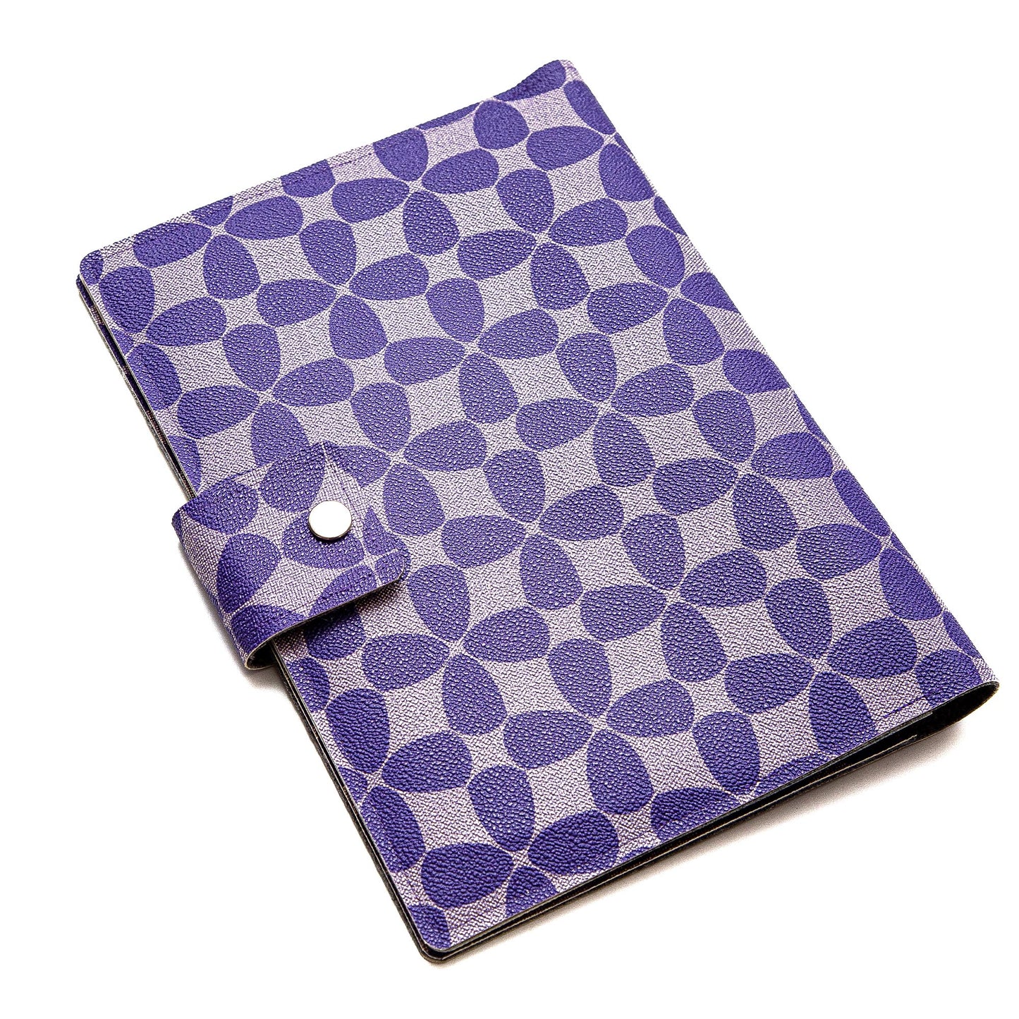 Handmade Folio Cover for iPad/Pro/Air - Purple Abstract Faux Leather