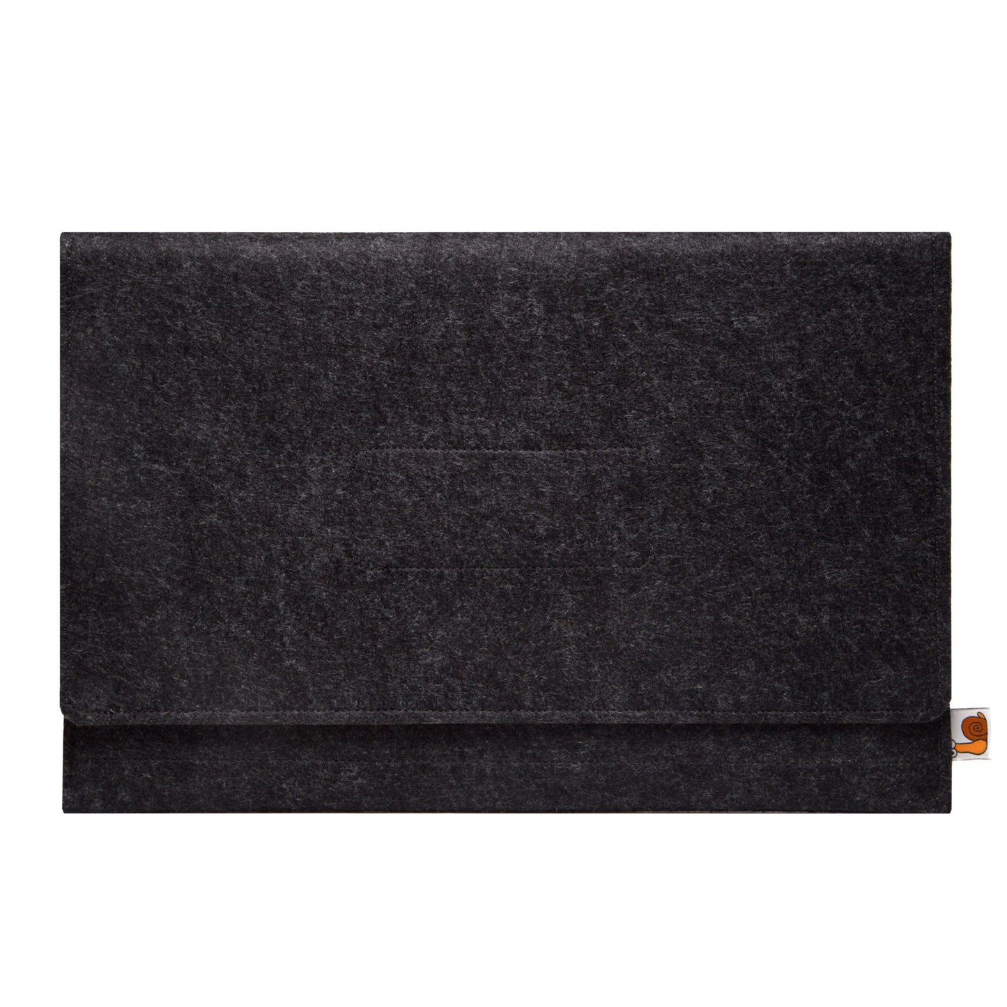 Premium Felt iPad Cover: Ultimate Protection with Accessories Pocket - Charcoal & Black