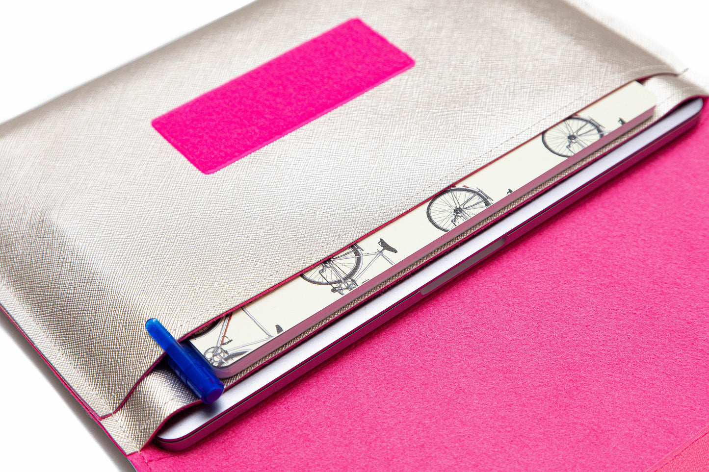 Handmade MacBook Cover - Gold & Pink