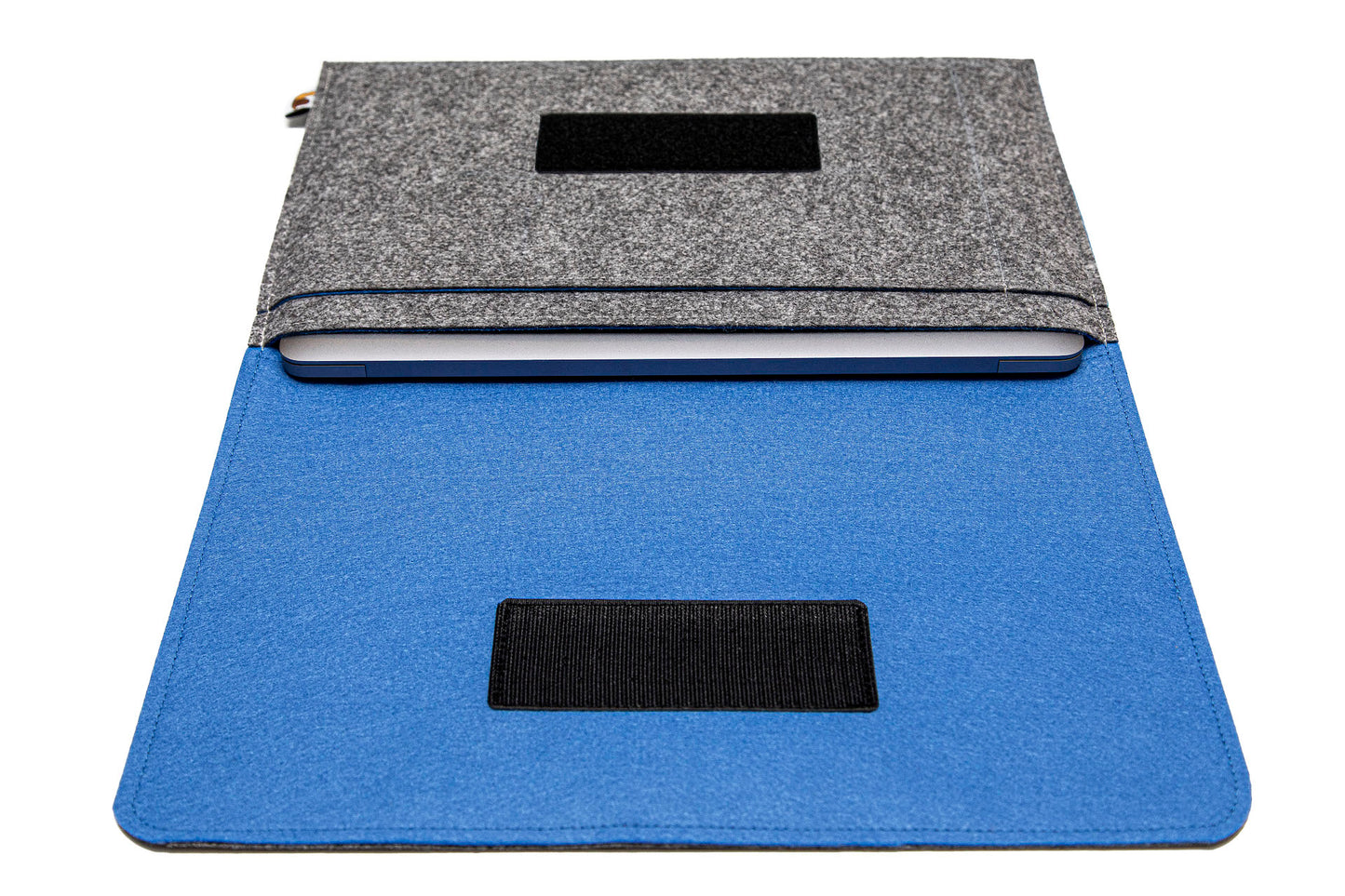 Handmade MacBook Cover - Grey & Blue
