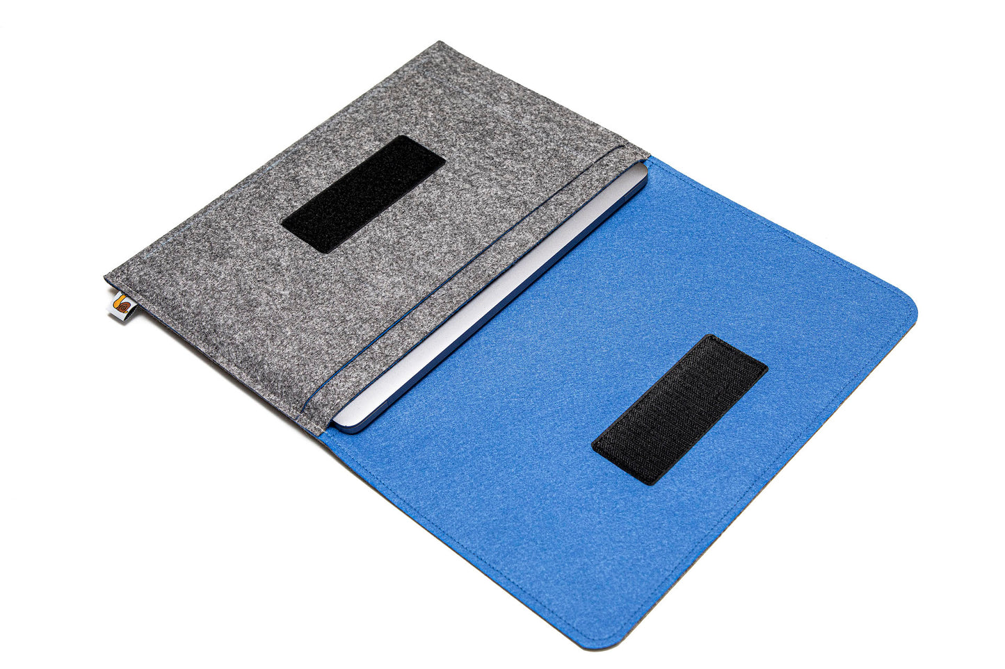Handmade MacBook Cover - Grey & Blue