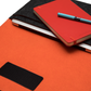 Handmade MacBook Cover - Charcoal & Orange